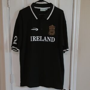Ireland Dark Green Polo Style Rugby Shirt by Lansdowne